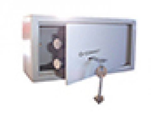 Cofre q-connect capacidade 6l com acessorios para fixar na parede ou solo ferro com duplo passador 200x200x150mm , Q-connect , 62848 , 5705831043879